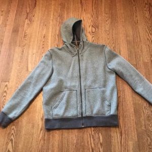 H&M grey hoodie zip up size L